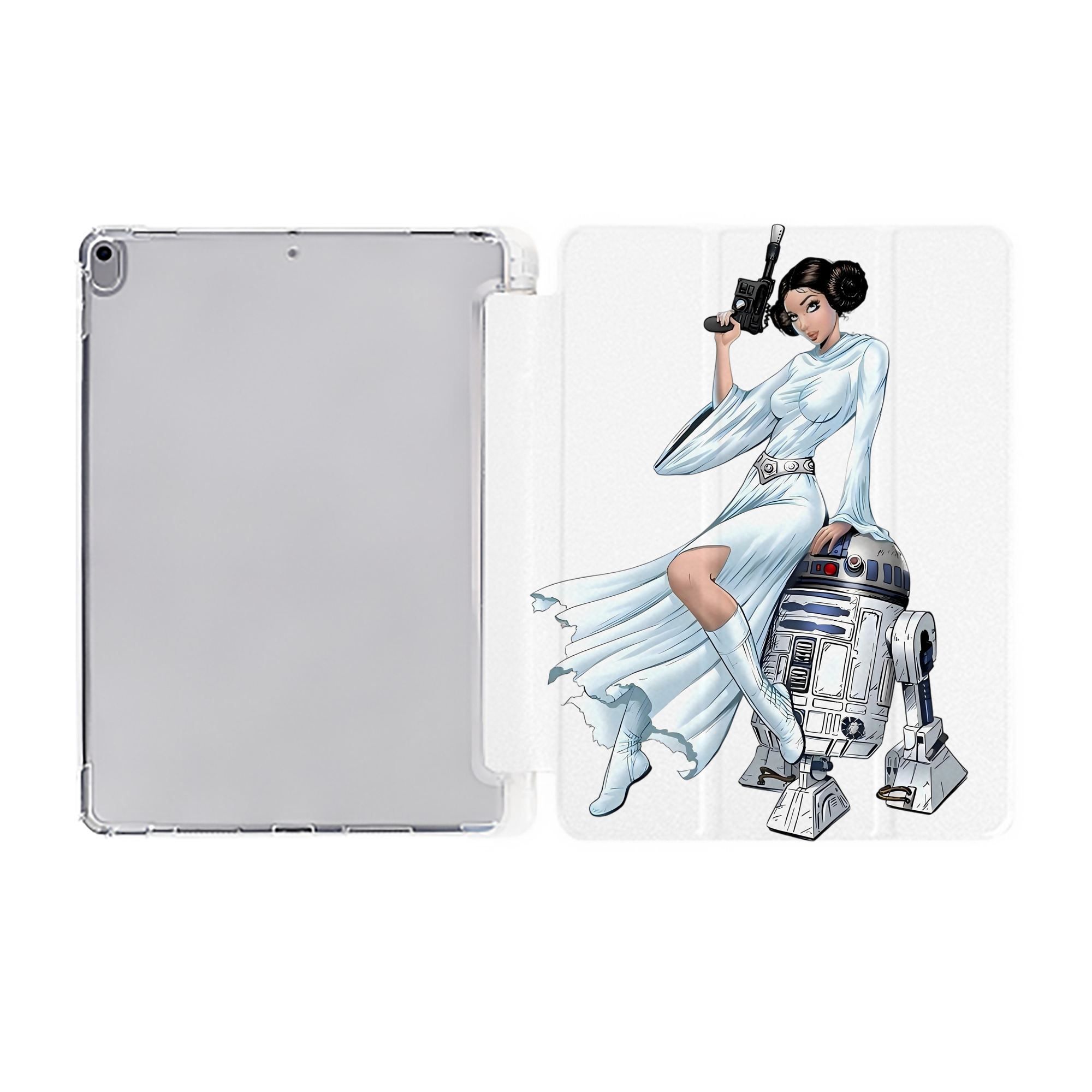 （画像用） スター・ウォーズ Star Wars IPad ケース ペン収納付き 三つ折りスタンド PUレザー×シリコン 対応機種9.5/10.5/10.9インチ